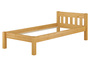 Einzelbett Kiefer in Eicheton gebeizt 90x200 Zubeh�r w�hlbar V-60.38-09E