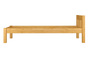 Einzelbett Kiefer in Eicheton gebeizt 90x200 Zubeh�r w�hlbar V-60.38-09E