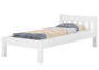 Modernes Einzelbett Massivholz Kiefer wei� 90x200 Futonbett Jugend Zubeh�r w�hlbar V-60.38-09W