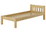 Massivholzbett Kiefer natur 100x200 Einzelbett Futonbett Bettrahmen Zubeh�r w�hlbar V-60.38-10