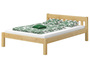 Einzelbett Bettrahmen 120x200 Futonbett Kieferbett Massivholz natur Zubeh�r w�hlbar V-60.38-12