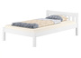 Futonbett wei� Einzelbett 120x200 Kiefer Massivholz Zubeh�r w�hlbar V-60.38-12W