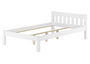 Futonbett wei� Einzelbett 120x200 Kiefer Massivholz Zubeh�r w�hlbar V-60.38-12W