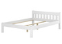 Doppelbett wei� Ehebett Kiefer Massivholzbett 160x200 Zubeh�r w�hlbar V-60.38-16W