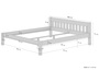 Ehebett Doppelbett 180x200 Massivholzbett Kiefer natur Futonbett Zubeh�r w�hlbar V-60.38-18