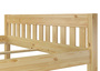 Ehebett Doppelbett 180x200 Massivholzbett Kiefer natur Futonbett Zubeh�r w�hlbar V-60.38-18