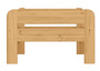 Einzelbett 90x200 Kiefer Echtholz in Eicheton gebeizt mit w�hlbarem Zubeh�r V-60.39-09E