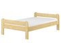 Breites robustes Einzelbett 120x200 Kiefer massiv mit w�hlbarem Zubeh�r V-60.39-12