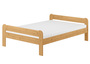 Doppelbett Massivholzbett Holzbett 140x200 Kieferbett Eiche gebeizt V-60.39E-14