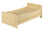 Seniorenbett extra hoch 100x200 Einzelbett Holzbett G�stebett Massivholz Zubeh�r w�hlbar V-60.42-10