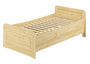 Seniorenbett extra hoch 100x220 Einzelbett Holzbett G�ste Massivholz Zubeh�r w�hlbar V-60.42-10-220 