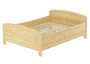 Seniorenbett �berl�nge extra hoch 140x220 Holzbett Kiefer massiv mit w�hlbarem Zubeh�r V-60.44-14-220