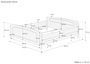 �berlanges Echtholzbett 200x220 mit hoher Sitzkante Kiefer V-60.44-20-220