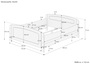 Wei�es Holzbett Seniorenbett extra hoch 160 x 200 Zubeh�r w�hlbar V-60.44W-16