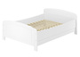 Wei�es Holzbett Seniorenbett extra hoch 160 x 200 Zubeh�r w�hlbar V-60.44W-16