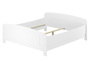 Gro�es wei�es Ehebett Seniorenbett extra hoch 180 x 200 Zubeh�r w�hlbar V-60.44W-18