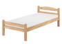 Einzelbett Buche massiv 80x200 Bettgestell und w�hlbare Ausstattung V-60.45-08