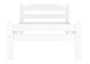Wei�es Einzelbett Buche massiv 80x200 Bettgestell und w�hlbare Ausstattung V-60.45-08W