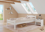 Wei�es Einzelbett Buche massiv 80x200 Bettgestell und w�hlbare Ausstattung V-60.45-08W