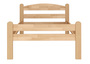 Einzelbett Buche massiv 90x200 Bettgestell und w�hlbare Ausstattung V-60.45-09