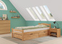 Einzelbett Buche massiv 90x200 Bettgestell und w�hlbare Ausstattung V-60.45-09
