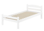 Wei�es Einzelbett Buche massiv 90x200 Bettgestell und w�hlbare Ausstattung V-60.45-09W