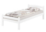 Wei�es Einzelbett Buche massiv 90x200 Bettgestell und w�hlbare Ausstattung V-60.45-09W