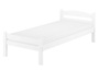 Wei�es Einzelbett Buche massiv 90x200 Bettgestell und w�hlbare Ausstattung V-60.45-09W