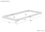 Studentenbett Futon Bodenbett extra niedriges Unterschiebbett 90x190 Fichte Tanne ge�lt V-60.47-09-190