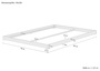 Futonbett bodenbett extra niedriges Studentenbett 140x200 Fichte Tanne ge�lt V-60.47-14
