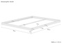 Futonbett 160x200 platzsparend extra niedriges Loftbett Fichte Tanne ge�lt V-60.47-16