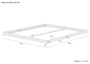 King Size Doppelbett 200x200 cm extra niedrig Loftbett Fichte Tanne ge�lt V-60.47-20