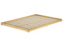 Futonbett platzsparend extra niedriges Bodenbett 140x200 Esche lackiert V-60.47E-14