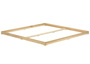 Extra gro�es und niedriges Futonbett 200x200 Holzbett Esche lackiert V-60.47E-20