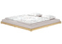Extra gro�es und niedriges Futonbett 200x200 Holzbett Esche lackiert V-60.47E-20