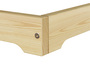 �berlanges Bodenbett Futon extra niedriges Holzbett 90x220 Kiefer lackiert V-60.47K-09-220 