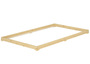 Stabiles G�stebett extra niedriges Bettrahmen Futonbett 120x200 Kiefer klar lackiert V-60.47K-12