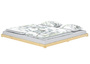 Extra flaches Futonbett 180x200 Kiefer lackiert Ehebett V-60.47K-18