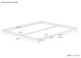 Niedriges Bodenbett 200x200 Kiefer natur, Niederflurbett, Futonbett, V-60.47K-20