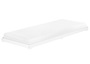 Wei�es Flachbett extra niedriges Holzbett in �berl�nge 90x220 Kiefer V-60.47W-09-220