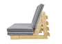 Futonsofa Studentenbett Faltliege Chill-Sessel Schlafsofa Massivholz mit oder ohne Auflage V-60.49-09