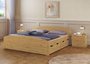 Funktionsbett Doppelbett Bettkasten 200x200 Holzbett Massivholz Kiefer Zubeh�r w�hlbar V-60.50-20