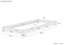 Schmales Flachbett Futonbett Einzelbett 80x200 Kiefer massiv V-60.51-08