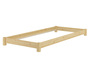Schmales Flachbett Futonbett Einzelbett 80x200 Kiefer massiv V-60.51-08