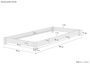 Niederflurbett Futonbett Einzelbett Bodenbett 90x200 Kiefer massiv w�hlbares Zubeh�r V-60.51-09