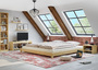 Niedriges Bodenbett Ehebett Vollholzbett in Kingsize 200x200 Kiefer massiv V-60.51-20