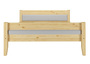 Massivholzbett Kiefer 140x200 modernes Polsterbett, Polsterfarbe w�hlbar V-60.52-14oR