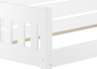 Wei�es Couchbett Einzelbett 90x200 Massivholzbett Sofabett mit w�hlbarem Zubeh�r V-60.53-09W
