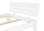 Breites Einzelbett in �berl�nge 120x220 Massivholz Kiefer Holzbett in Wei� V-60.54-12-220W