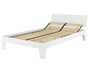 Breites Einzelbett in �berl�nge 120x220 Massivholz Kiefer Holzbett in Wei� V-60.54-12-220W